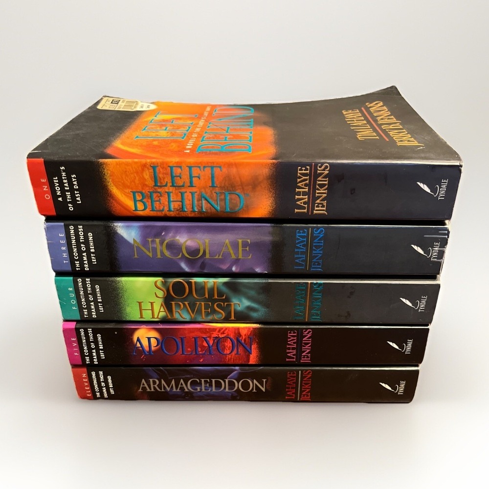 Left Behind Book Series Lot by Tim LaHaye Large Paperback Volumes 1,3,4,5, &11